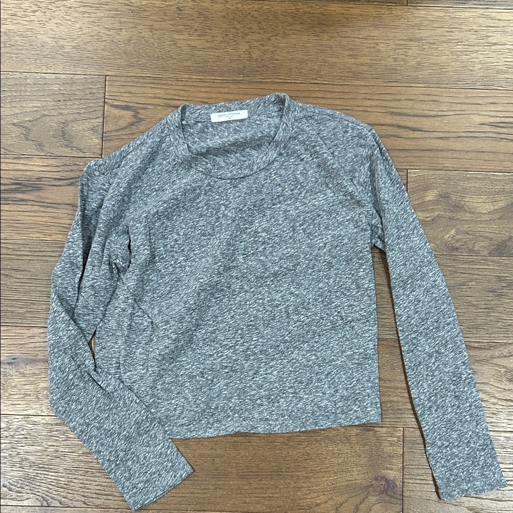 Perfectwhitetee Charcoal Long Sleeve Women's Tee